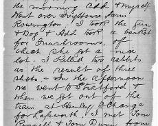 Shooting03 Extracts from 1908 shooting diary of William Shakespeare from Henley