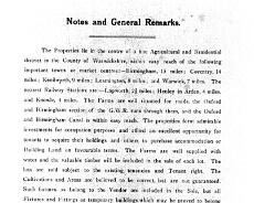 S1716 Farm sale 1917: sale notes