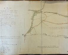 DSC00868a Part of the 1799 survey for the revised line for the canal that took the Stratford Canal along its present route and much closer to the Warwick canal