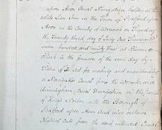 DSC00997a Minutes of the first meeting of the Stratford Canal Company on 23rd July 1793