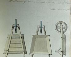 DSC00958 Detailed drawing of a wheelbarrow