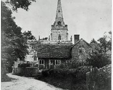 JoyW_0001 Lapworth Church with the old school rooms in the foreground