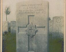 20141003_0044 War grave of Charles Neale, Artillery Wood Cemetary, France