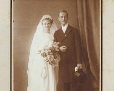 140722_0007 Fritz Perras, once a PoW in Rowington, on his wedding in Germany in 1922