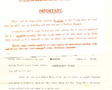 140718_0016 Travel instructions for Alban Smith to collect his prosthetic arm from Roehampton Hospital